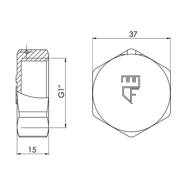 Заглушка Thermo Alliance Forte 1" ВР SF35225 SD00002511 фото