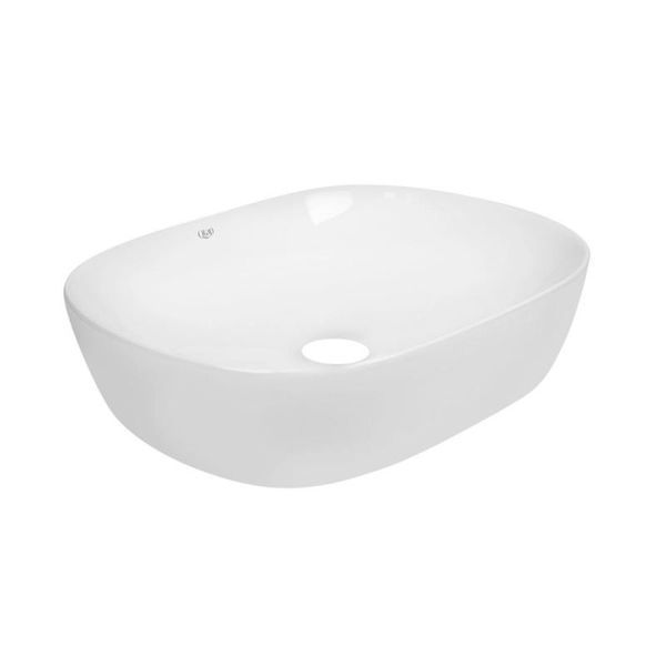 Комплект Qtap Aquarius: Раковина накладная прямоугольная 470x380x120 мм White + Донный клапан PU02 SD00053419 фото