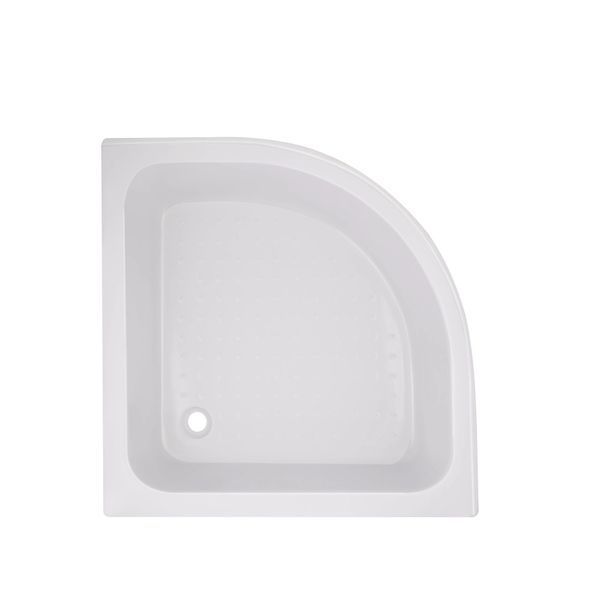 Душова кабіна Latwa SC90x90.SAT.MID.FR полукругла, скло Frost 4 мм + Душовий піддон KAPIELKA ST90x90x26, з панеллю Lidz SD00050781 фото