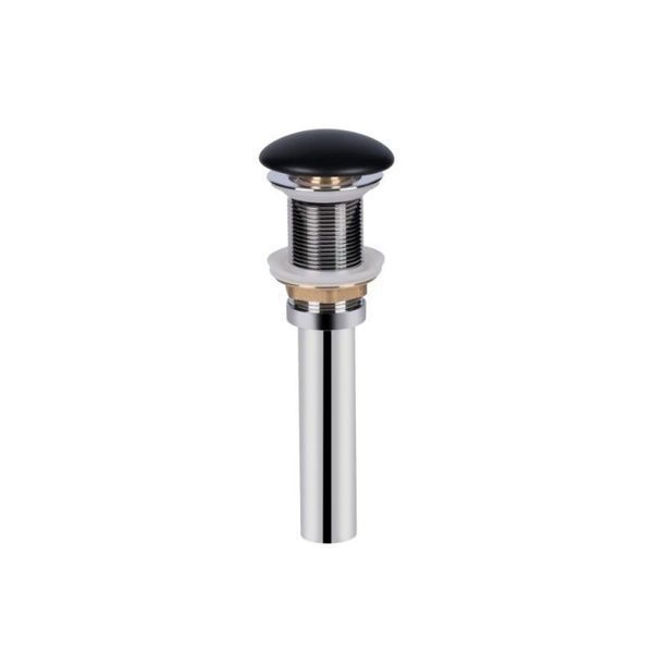 Комплект Qtap Scorpio: Раковина накладная прямоугольная 550х390х120 мм Matt Black + Донный клапан PU03 SD00053422 фото
