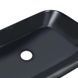 Комплект Qtap Scorpio: Раковина накладная прямоугольная 550х390х120 мм Matt Black + Донный клапан PU03 SD00053422 фото 5