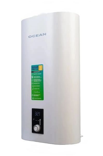 Бойлер OCEAN FLAT 50л 2,0 КВт плоский бак 2 сухих тэна KA 30347 фото