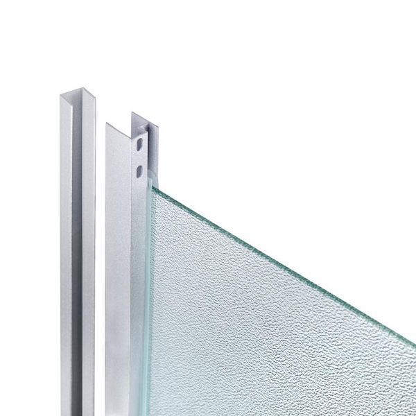 Душова кабіна Latwa SC90x90.SAT.HIGH.FR полукругла, скло Frost 4 мм + Душовий піддон KAPIELKA ST90x90x41, з панеллю Lidz SD00050783 фото