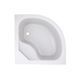 Душова кабіна Latwa SC80x80.SAT.HIGH.FR полукругла, скло Frost 4 мм + Душовий піддон KAPIELKA ST80x80x41, з панеллю Lidz SD00050787 фото 4