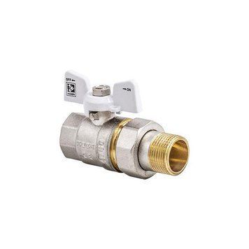 Кран з американкою 1/2" (Koer KR.227.W) білий (KR0015) INVKR0015 фото
