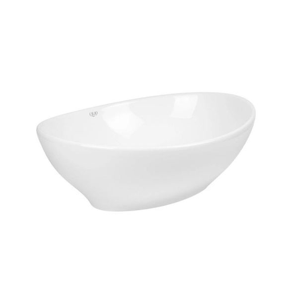 Комплект Qtap Dove: Раковина накладная овальная 415x340x140 мм White + Донный клапан PU02 SD00053432 фото