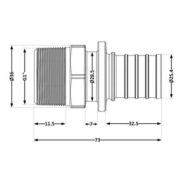 Переходних под натяжную гильзу Icma №1034 d32х4,4-1"З 851034AFGY05 SD00053876 фото