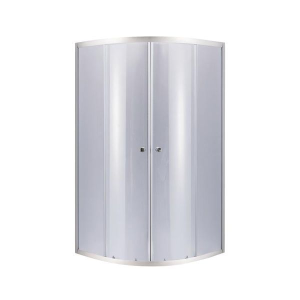 Душова кабіна Lidz Latwa SC90x90.SAT.LOW.GR, скло тон. 4 мм + Lidz Душовий піддон KAPIELKA ST90x90x14 SD00051436 фото