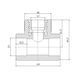 Трійник PPR Blue Ocean 25х3/4"х25 ВР SD00009246 фото 1