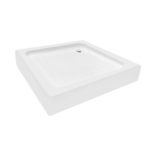 Душевая кабина Lidz Wawel SC80x80.SAT.LOW.FR квадратная, стекло Frost 4 мм + Lidz Душевой поддон KAPIELKA ST80x80х14 SD00051443 фото