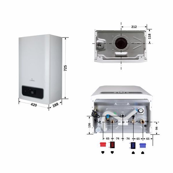 Котел газовий Thermo Alliance Ewa System 24 кВт одноконтурний, конденсаційний SD00051432 фото