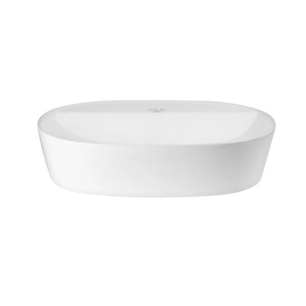 Комплект Qtap Scorpio: Раковина накладна овальна 505x385x120 мм White + Донний клапан PU02 SD00053437 фото