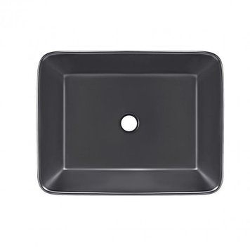 Раковина-чаша Qtap Tern 480х370х135 Matt black QT176069MB SD00052911 фото