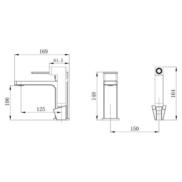 Смеситель для раковины Qtap Gemini (с гигиеническим душем) QTGEM272CRW45691 Chrome/White SD00051815 фото