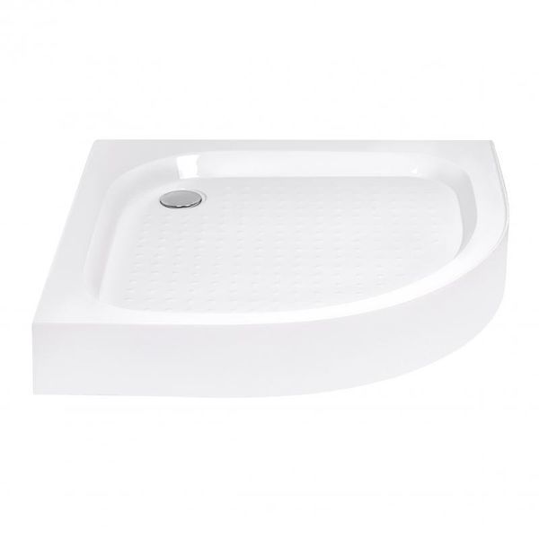 Душова кабіна Lidz Latwa SC90x90.SAT.LOW.FR, скло Frost 4 мм + Lidz Душовий піддон KAPIELKA ST90x90x14 SD00051435 фото