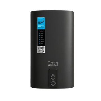 Водонагрівач електричний Thermo Alliance 80 л, Black, плоский, вертикальний, сухий ТЕН 2 кВт (0,8+1,2) DT80V20GPDD2B SD00054043 фото