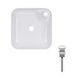 Комплект Qtap Stork: Раковина накладная квадратная 430x430x125 мм White + Донный клапан PU02 SD00053442 фото 1