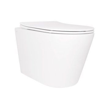 Унітаз підвісний Qtap Scorpio безободковий Ultra Quiet з сидінням Soft-close QT14332380AW SD00050898 фото