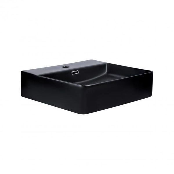 Раковина Qtap Nando LT 500х420х130 Matt black QT12116146AMB SD00052920 фото