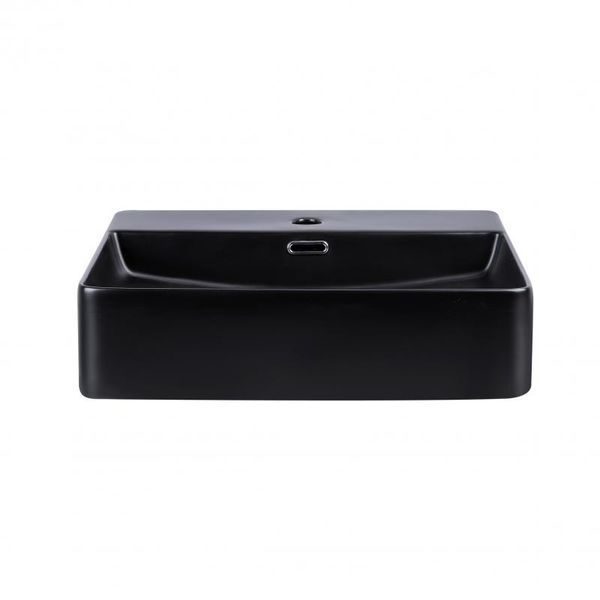 Раковина Qtap Nando LT 500х420х130 Matt black QT12116146AMB SD00052920 фото