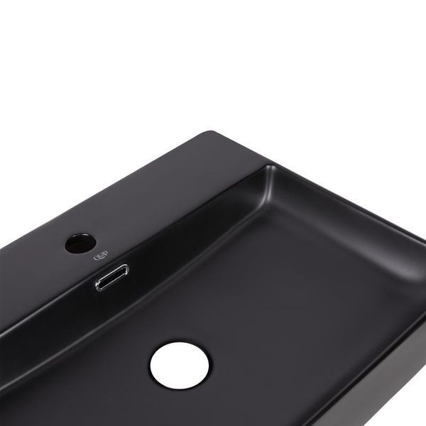 Раковина Qtap Nando LT 500х420х130 Matt black QT12116146AMB SD00052920 фото