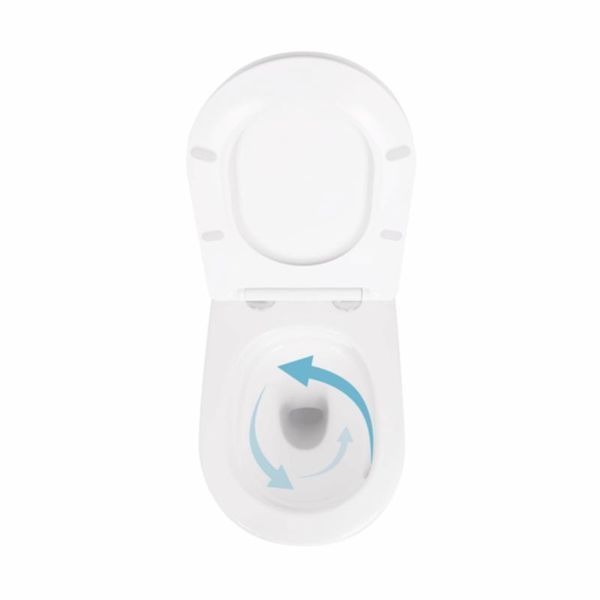 Унитаз подвесной Qtap Scorpio безободковый Ultra Quiet с сиденьем Soft-close QT14332380AW SD00050898 фото