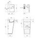 Комплект Qtap Tern: Раковина напольна моноблок 440х380х830 мм White + Донний клапан PU02O SD00053444 фото 4