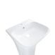 Комплект Qtap Crow: Раковина напольная моноблок 445x420x840 мм White + Донный клапан PU02O SD00053445 фото 6