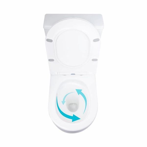 Унитаз напольный Qtap Grand Ultra Quiet безободковый с сиденьем Soft-close WHITE QT26228301W SD00052620 фото