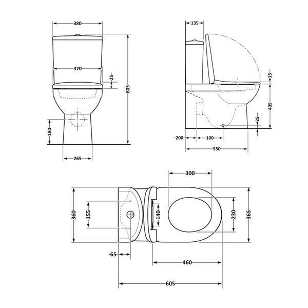 Унитаз напольный Qtap Grand Ultra Quiet безободковый с сиденьем Soft-close WHITE QT26228301W SD00052620 фото