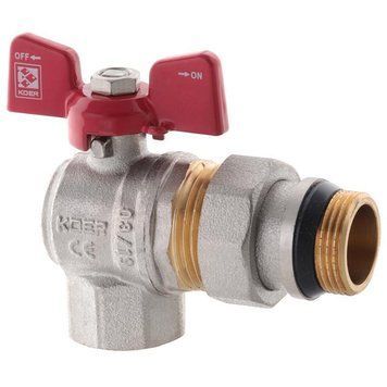 Кран з американкою 3/4" "антіпротечка"(Koer KR.228-Gi) кутовий (KR0194) INVKR0194 фото