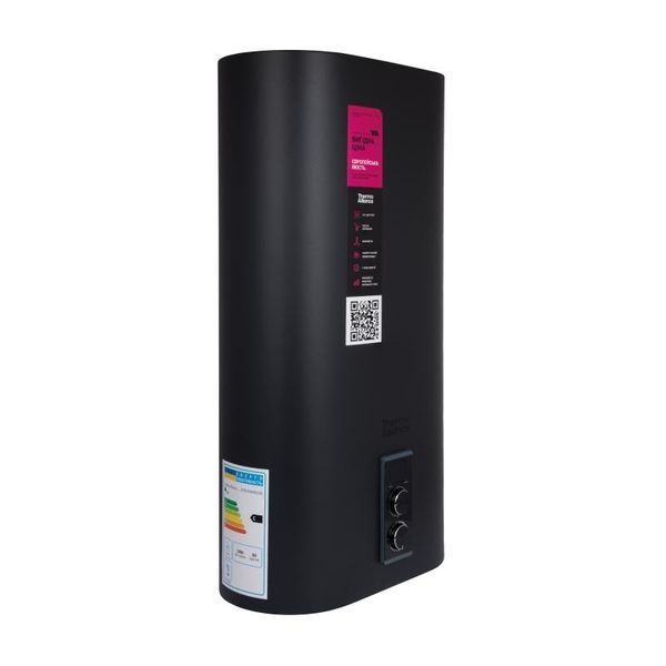 Водонагрівач електричний Thermo Alliance 50 л Black, плоский вертикальний, мокрий ТЕН 2 кВт (0,8+1,2) DT50V20G(PD)/2В SD00054752 фото