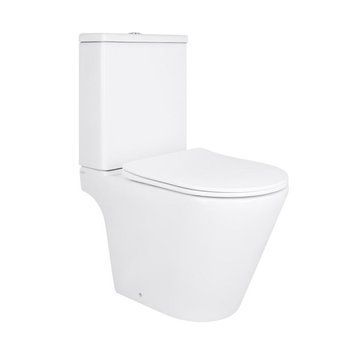 Унітаз підлоговий Qtap Dove Rimless безобідковий з сидінням Soft-close WHITE QT06228380BW SD00052622 фото