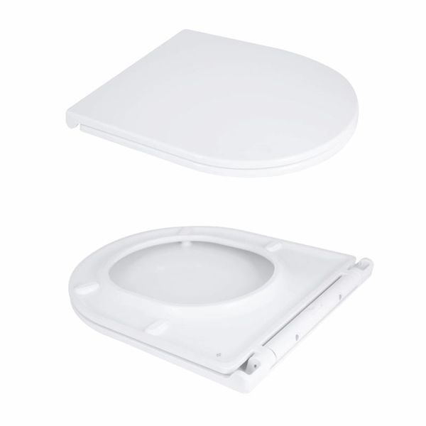 Унитаз напольный Qtap Dove Rimless безободковый с сиденьем Soft-close WHITE QT06228380BW SD00052622 фото