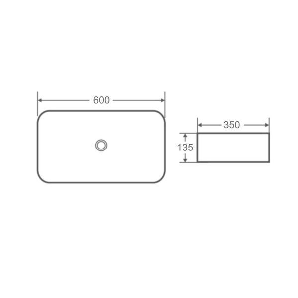 Раковина-чаша Qtap Tern 610x350x135 White QT17118140W SD00052922 фото