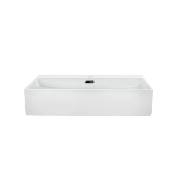 Комплект Qtap Nando LT: Раковина підвісна прамокутна 610х420х140 мм White + Донний клапан PU02O SD00053450 фото