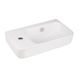 Комплект Qtap Tern: Раковина подвесная прямоугольная левая 450х250х158 мм White + Донный клапан PU02O SD00053451 фото 4