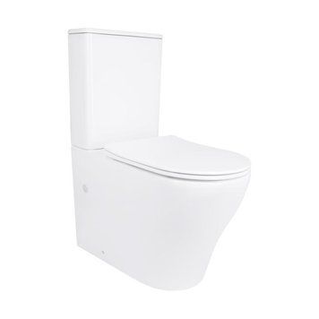 Унітаз підлоговий Qtap Virgo Ultra Quiet безобідковий з сидінням Soft-close WHITE QT18226092AW SD00052581 фото