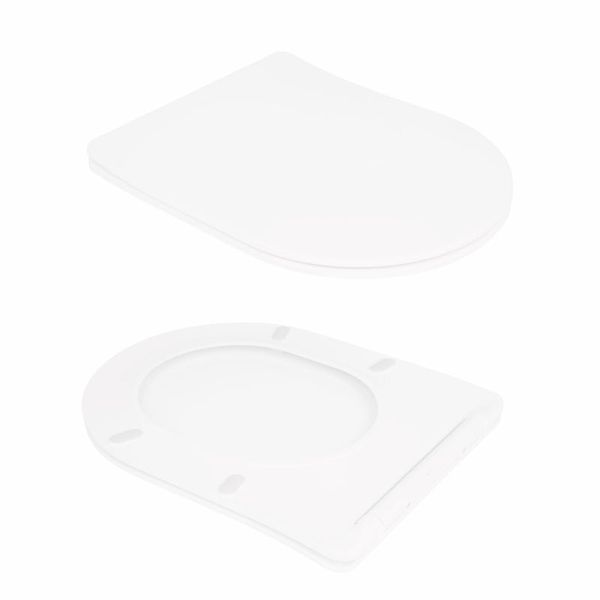 Унітаз підлоговий Qtap Virgo Ultra Quiet безобідковий з сидінням Soft-close WHITE QT18226092AW SD00052581 фото
