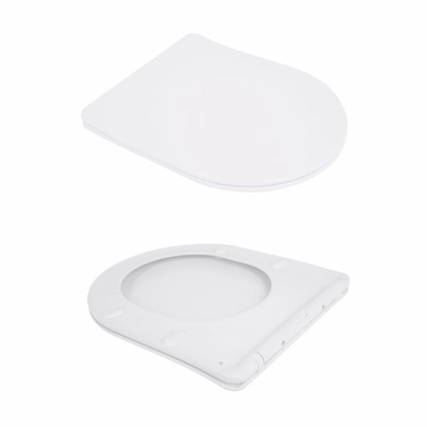 Унитаз подвесной Qtap Jay безободковый Ultra Quiet с сиденьем Soft-close QT07335177W SD00050899 фото