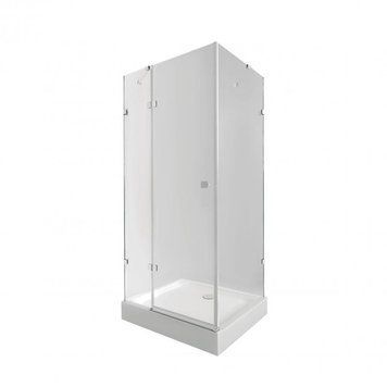 Набір Qtap душова кабіна Capricorn CRM1099SC6 Clear 2020x900x900 мм + піддон Tern 309912C 90x90x12 см з сифоном SD00048932 фото