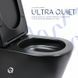 Унітаз підлоговий Qtap Scorpio Ultra Quiet безобідковий з сидінням Soft-close MATT BLACK QT14226088AMB SD00052562 фото 5
