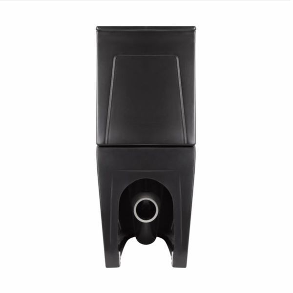 Унитаз напольный Qtap Robin Ultra Quiet безободковый с сиденьем Soft-Close MATT BLACK QT13226083AMB SD00052566 фото