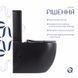 Унитаз напольный Qtap Robin Ultra Quiet безободковый с сиденьем Soft-Close MATT BLACK QT13226083AMB SD00052566 фото 4