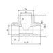 Трійник PPR Blue Ocean 40х20х40 редукційний SD00009212 фото 2