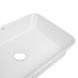 Раковина накладна Qtap Virgo N прямокутна без донного клапана WHITE QT18116308W SD00052613 фото 5