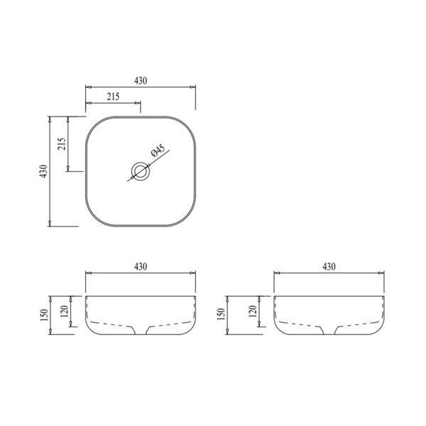 Раковина-чаша Qtap Kolibri 425х425х140 White QT1011K396WN SD00053081 фото