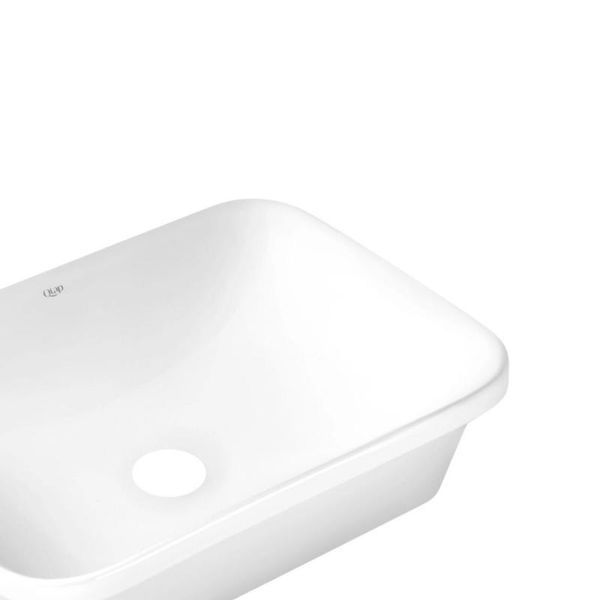 Комплект Qtap Scorpio: Раковина врізна прямокутна 510х390х145 мм White + Донний клапан PU02 SD00053414 фото
