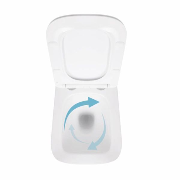 Унитаз подвесной Qtap Crow безободковый с сиденьем Soft-close QT05335171W SD00051248 фото