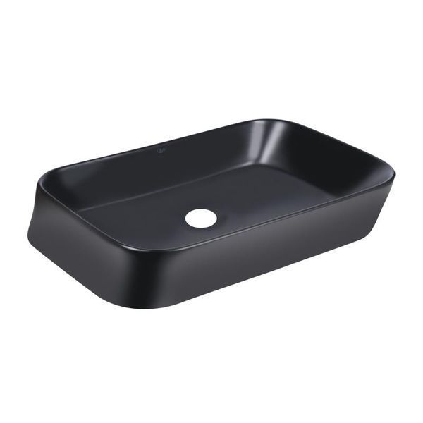 Раковина-чаша Qtap Scorpio 550х390х120 Matt black QT14112243MBN SD00052895 фото